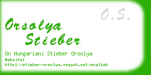 orsolya stieber business card
